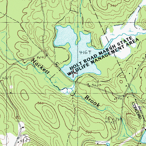 Topographic Map of Hoit Road Marsh Dam, NH
