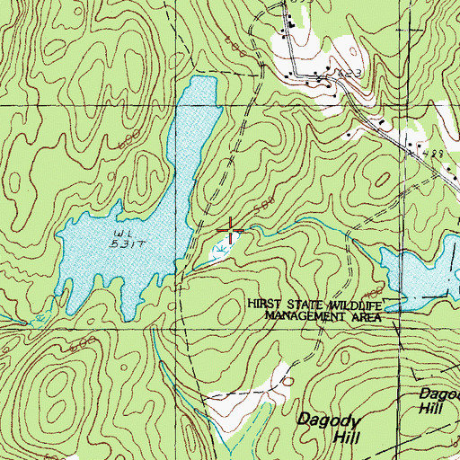 Topographic Map of Flaghole Pond Dam, NH