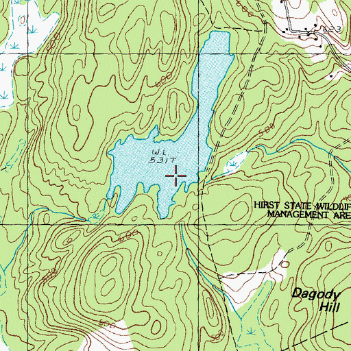 Topographic Map of Flaghole Pond, NH