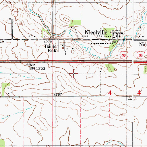 Topographic Map of East Side Lake, MN