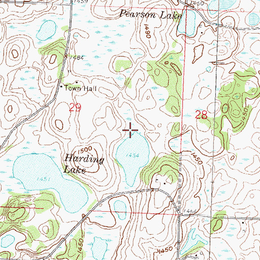 Topographic Map of Barrett Lake Dam, MN