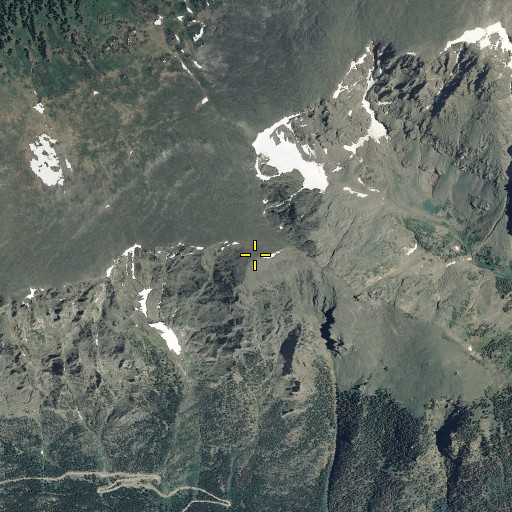 Aerial/Satellite Image of Mount Chapin, CO