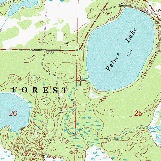 Topographic Map of Phelps Lake, MN