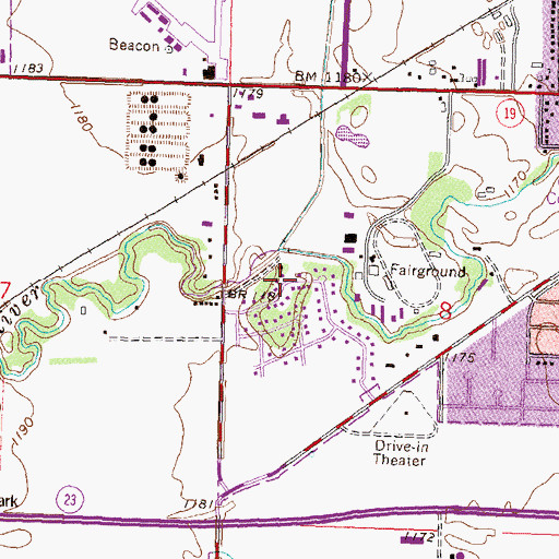 Topographic Map of Redwood River Dam, MN