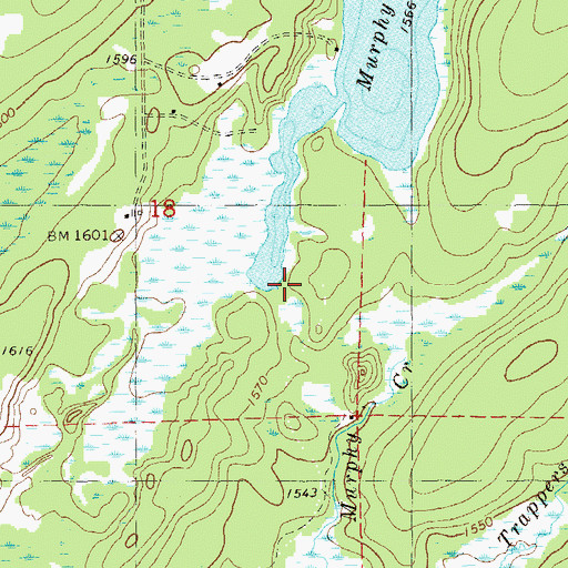 Topographic Map of Murphy Lake Number 1 Dam, MN
