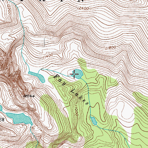 Topographic Map of Fay Lakes, CO
