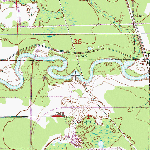 Topographic Map of Saint Louis River Dam, MN