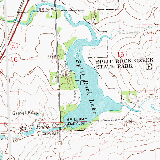 Topographic Map of Splitrock Lake, MN