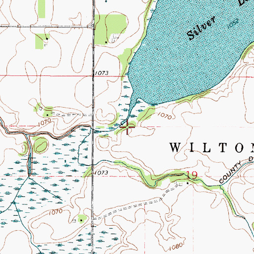 Topographic Map of Silver Lake, MN
