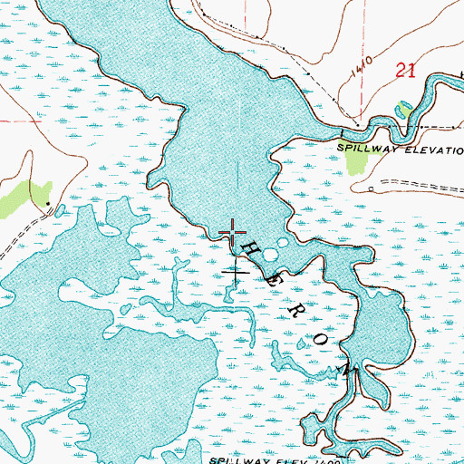 Topographic Map of Heron Lake Outlet Dam, MN