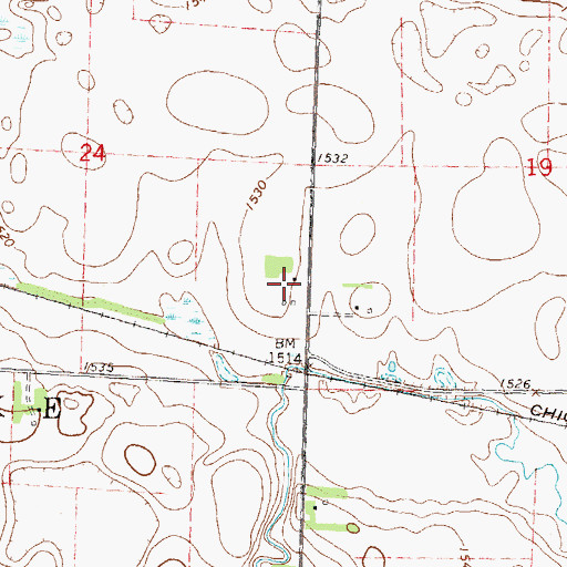 Topographic Map of Dog Creek Dam, MN