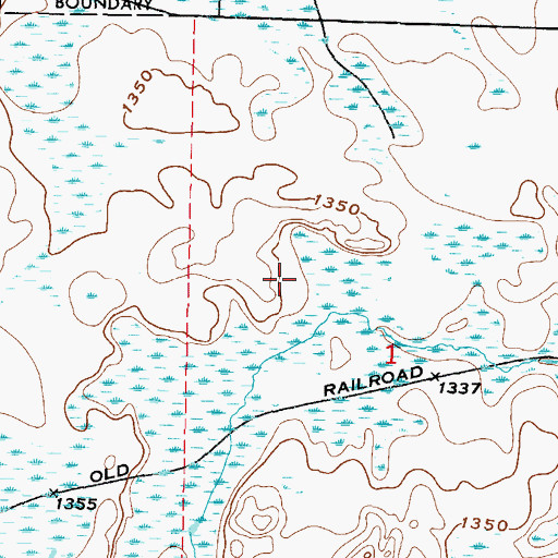 Topographic Map of Jingo Lake Dam, MN