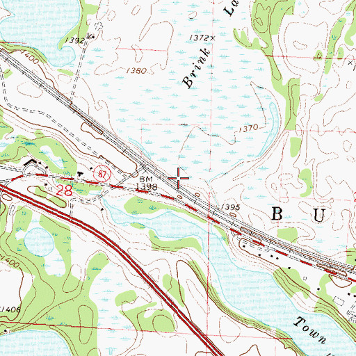 Topographic Map of Acorn Lake, MN