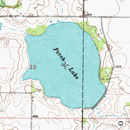 Topographic Map of Perch Lake, MN