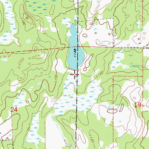 Topographic Map of Forshier Pool, MN