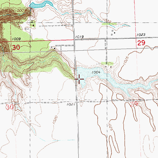 Topographic Map of Seeger Group Pond Dam, MN