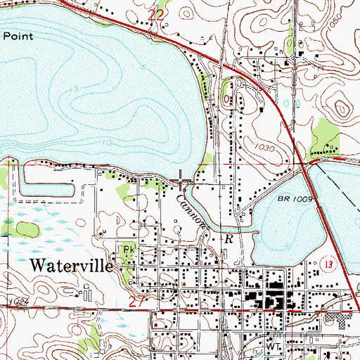 Topographic Map of Tetonka Dam, MN