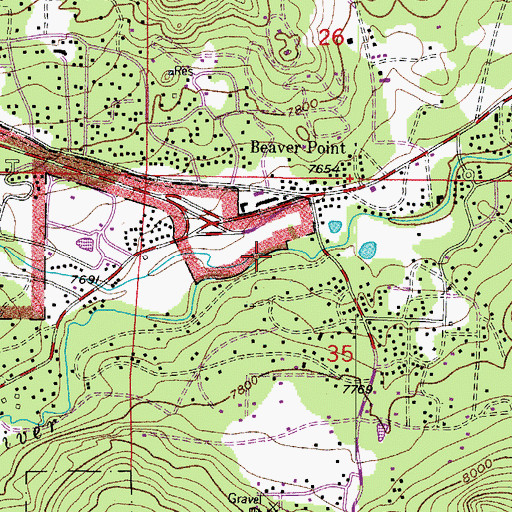 Topographic Map of Beaver Brook, CO