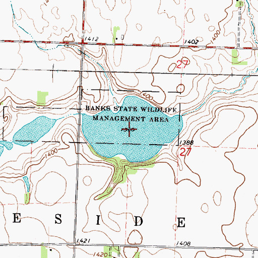 Topographic Map of Fish Lake, MN