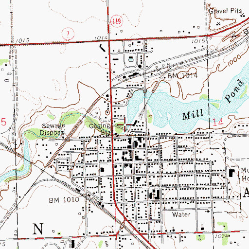 Topographic Map of Pomme de Terre River Dam (historical), MN