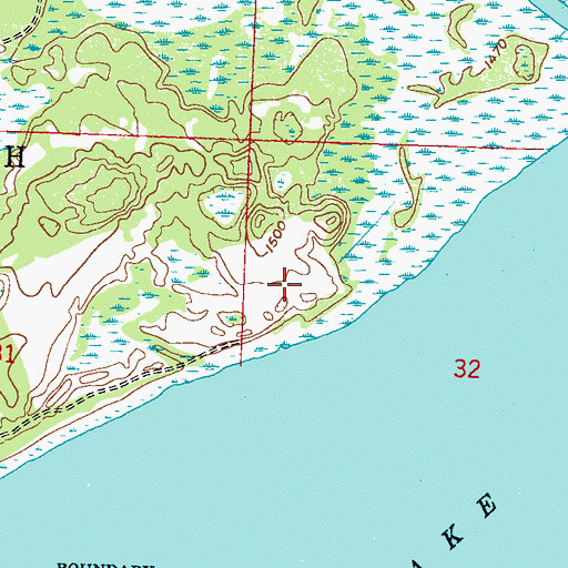 Topographic Map of Stowe Lake Dam, MN