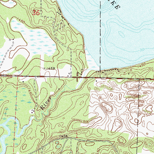 Topographic Map of Potato Lake Dam, MN