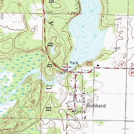 Topographic Map of Long Lake Dam, MN