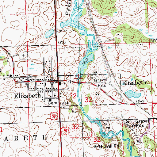 Topographic Map of Pelican River Dam, MN