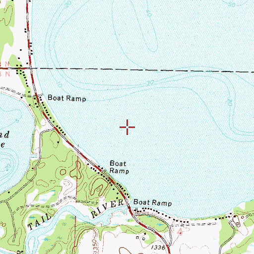 Topographic Map of Otter Tail Lake Dam, MN