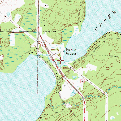 Topographic Map of Long Lake Upper Dam, MN