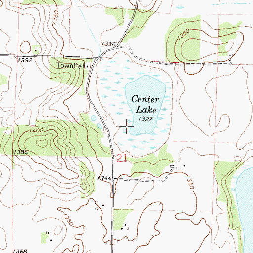 Topographic Map of Bernard Fry Structure Dam, MN