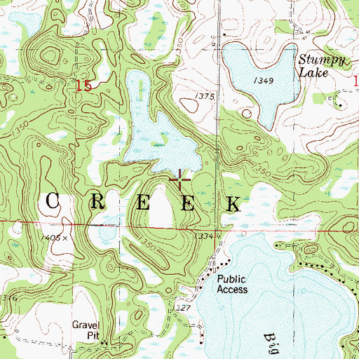 Topographic Map of D Stoerzinger Pond Dam, MN