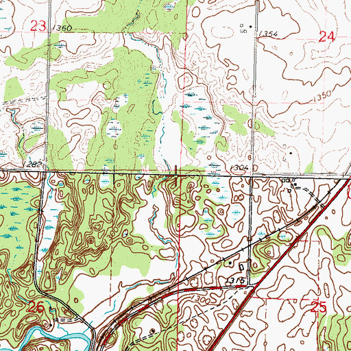 Topographic Map of H Groschel Pond Dam, MN