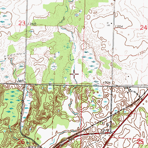 Topographic Map of H Groschel Pond, MN