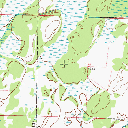 Topographic Map of Crackel Dam, MN