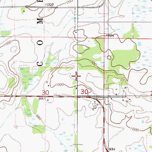 Topographic Map of Gus Herwig Dam, MN