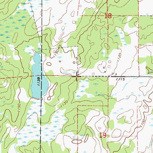 Topographic Map of Foshier Group Farm Pond Dam, MN