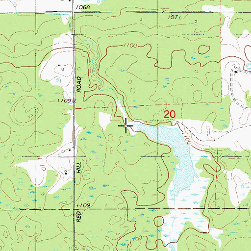 Topographic Map of Langhorst Dam, MN