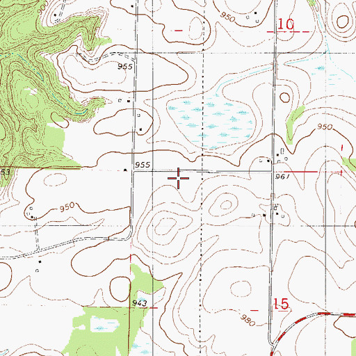 Topographic Map of Theis-Bendzick Pond Dam, MN