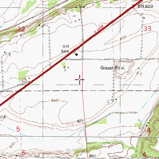 Topographic Map of Ruehlings Pond Dam, MN