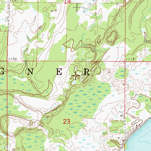 Topographic Map of Thomas Digman Dam, MN