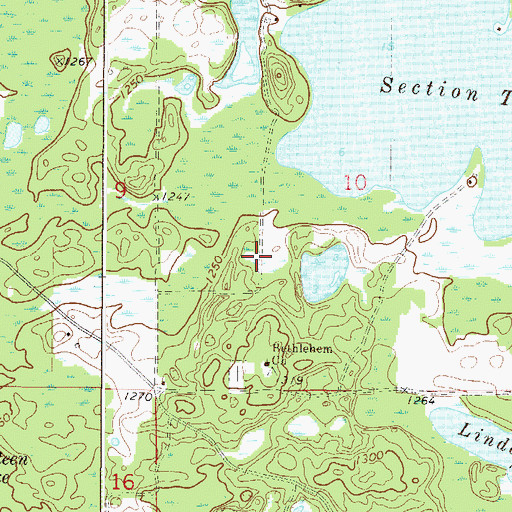Topographic Map of Carrol Heft Dam, MN