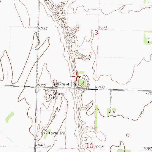 Topographic Map of Elmer Schliep Dam, MN