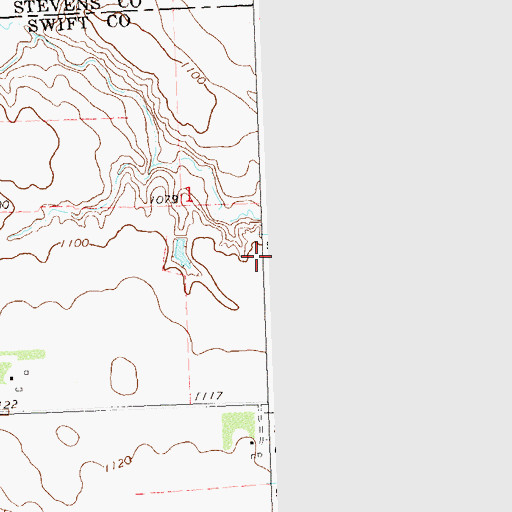 Topographic Map of Drywood Creek Fish Barrier Dam, MN
