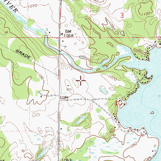 Topographic Map of Carda Impoundment Dam, MN
