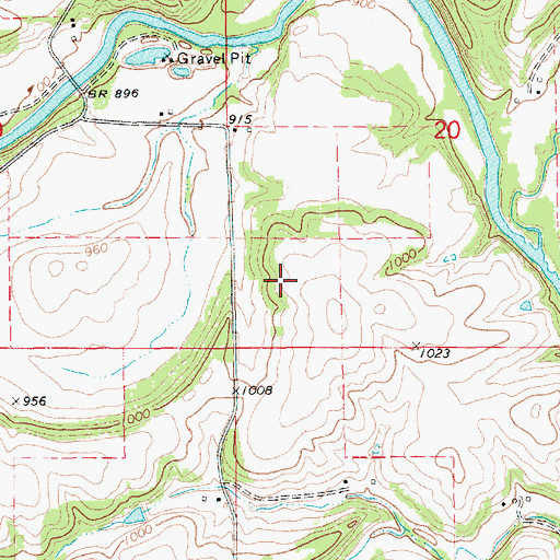 Topographic Map of Donald Wangen Dam, MN