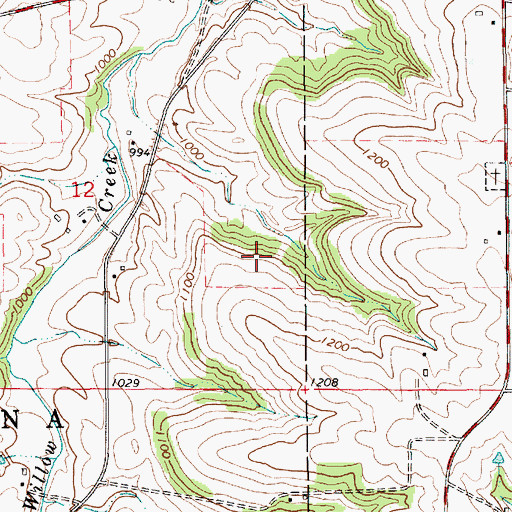 Topographic Map of Ross Graves Dam, MN