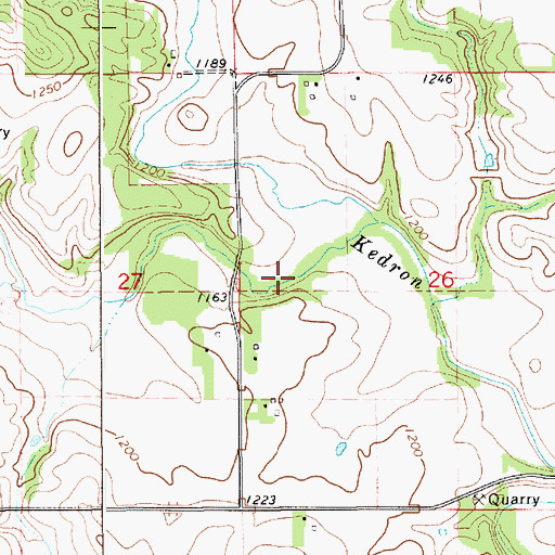 Topographic Map of Ness, Rudlong and Ellenberg Group Dam, MN
