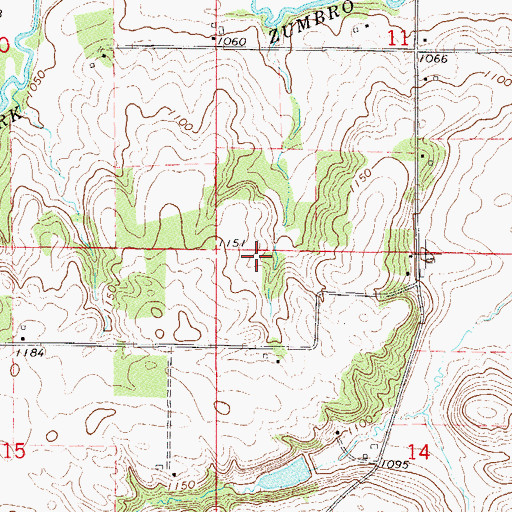 Topographic Map of Alberts-Rueg Group Dam, MN