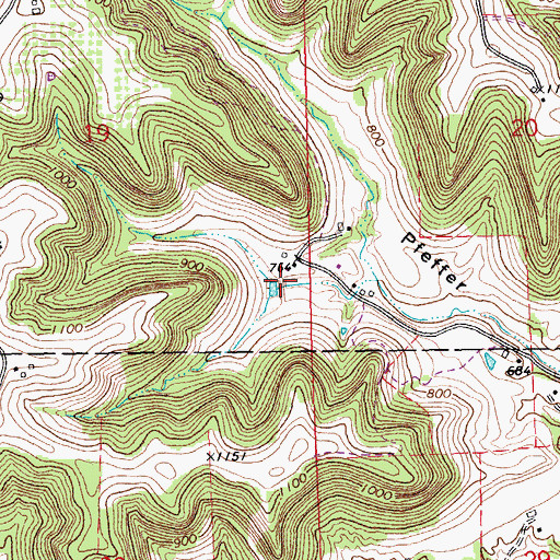Topographic Map of James Bennet Group Structure Dam, MN